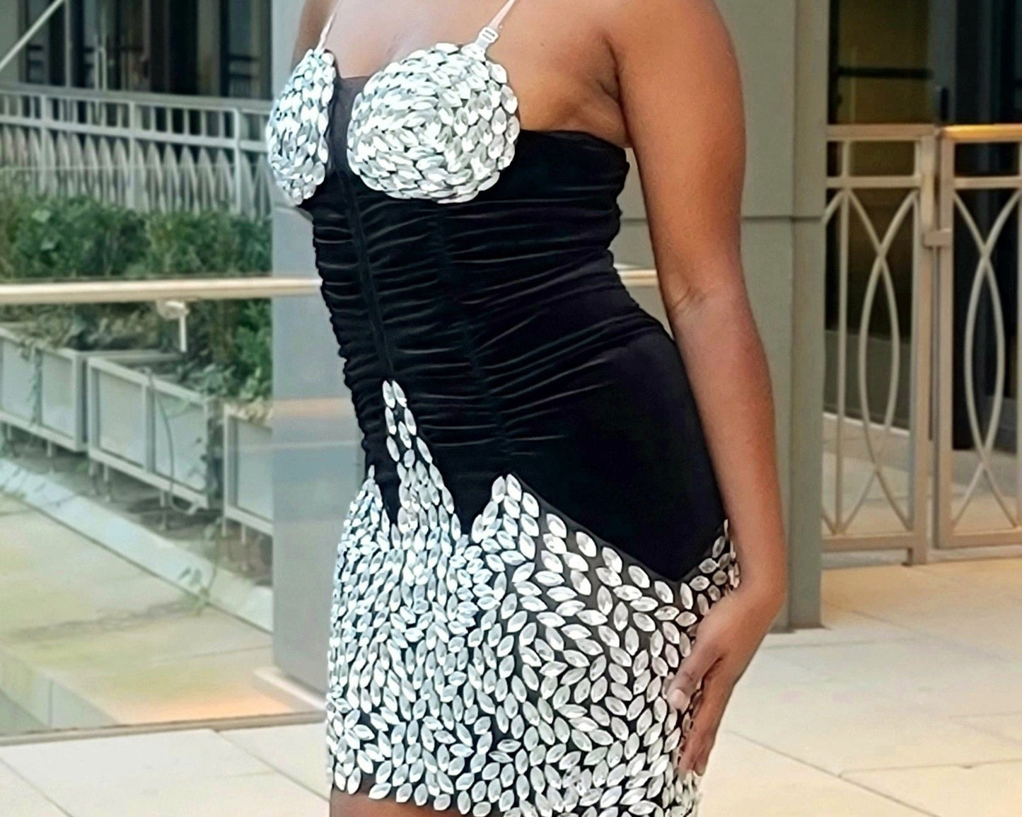 Romantic Night Out Velvet Dress