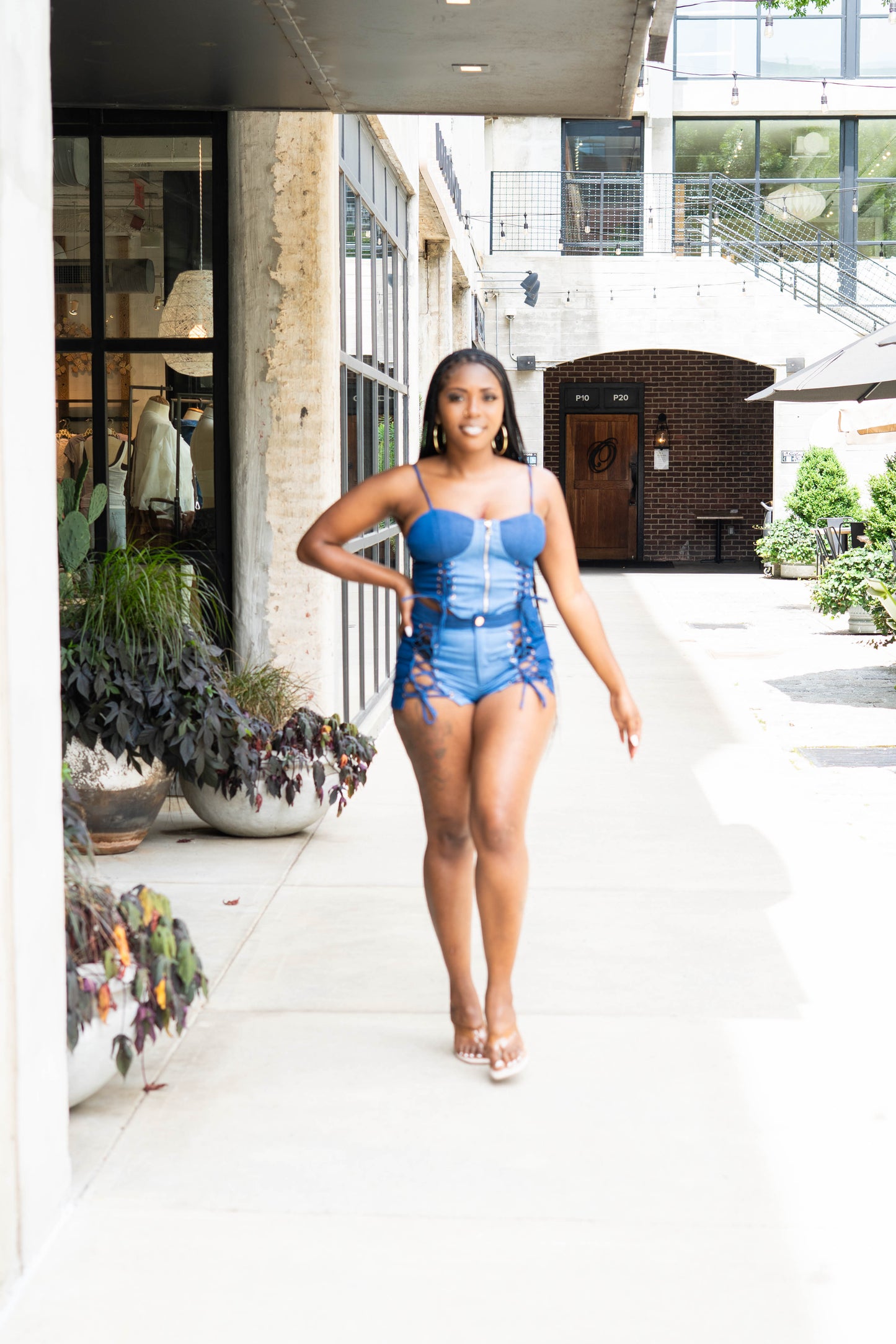 We Outside Denim 2pc Set