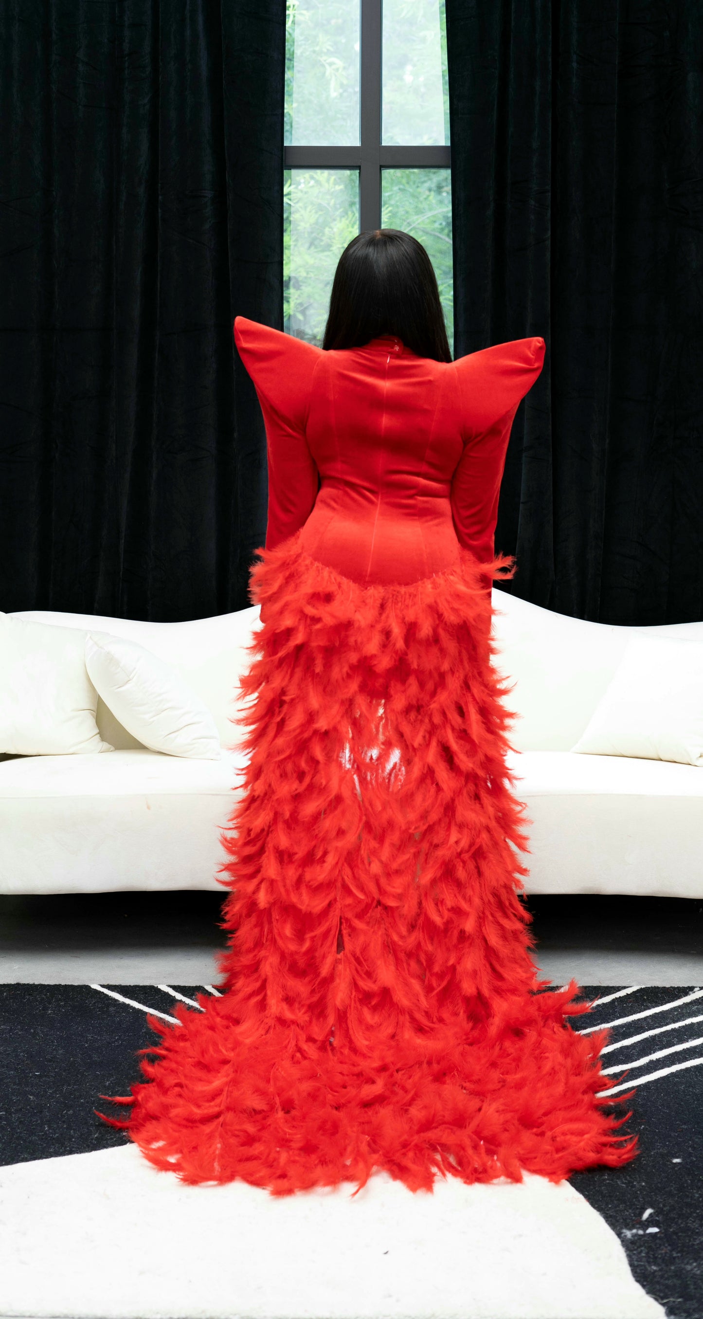Renaissance Feather Dress
