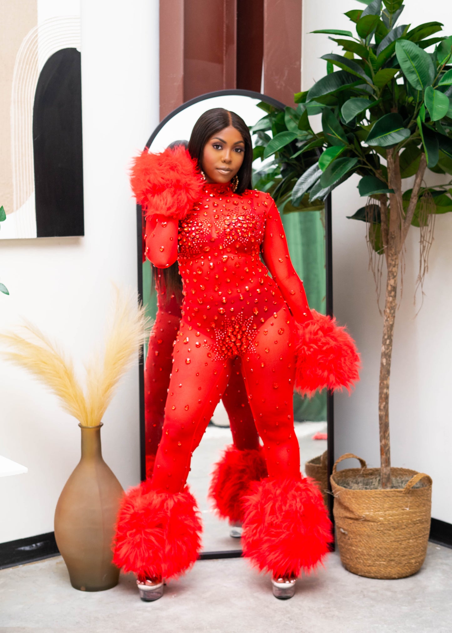 Firecracker Red Jumpsuit