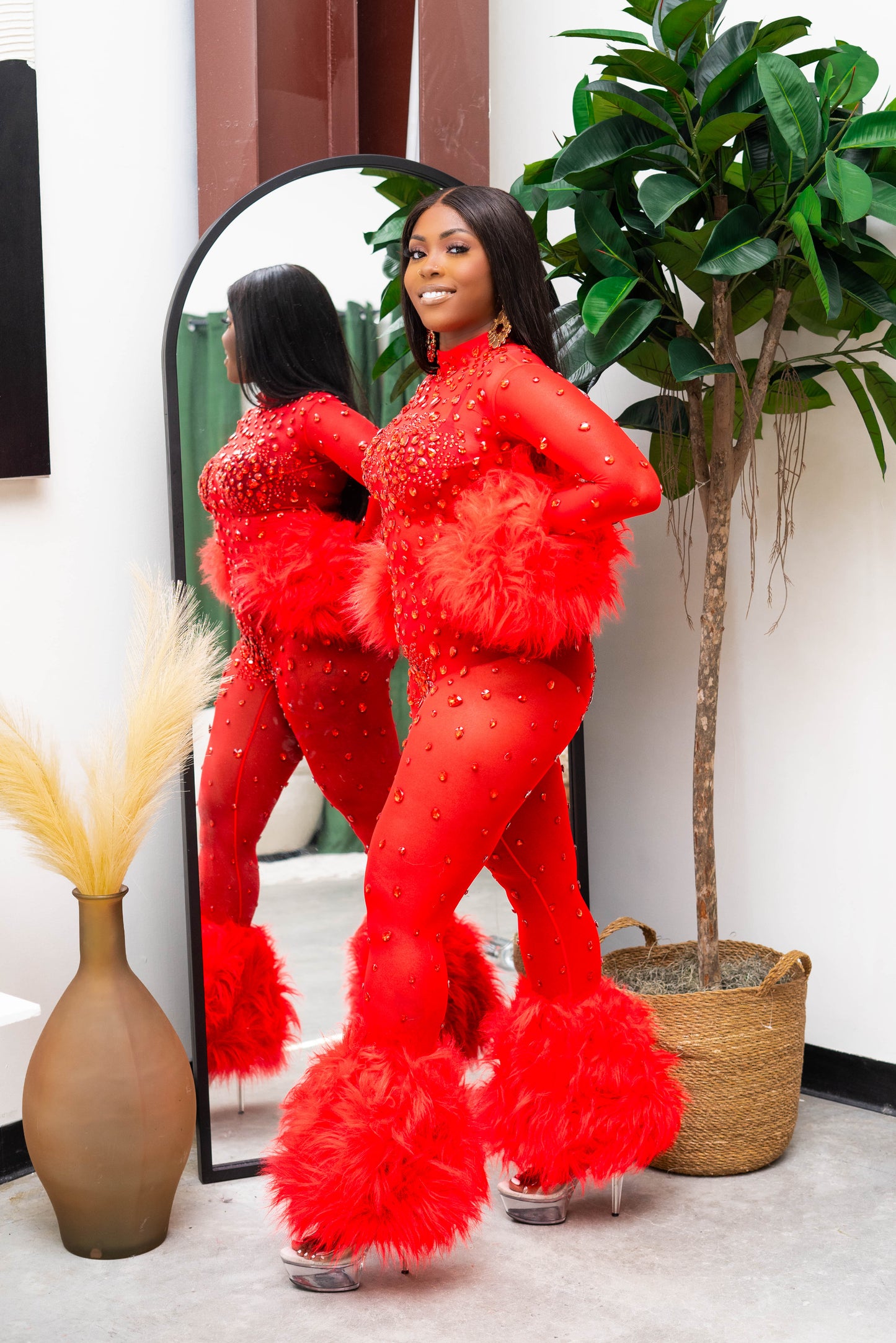 Firecracker Red Jumpsuit