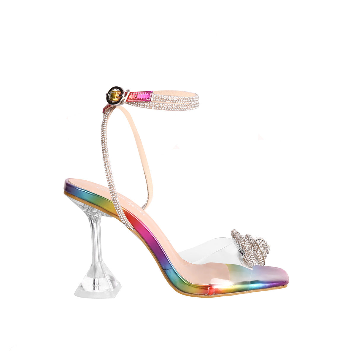 Clear the Room Bow Rhinestone Stilettos High Heel