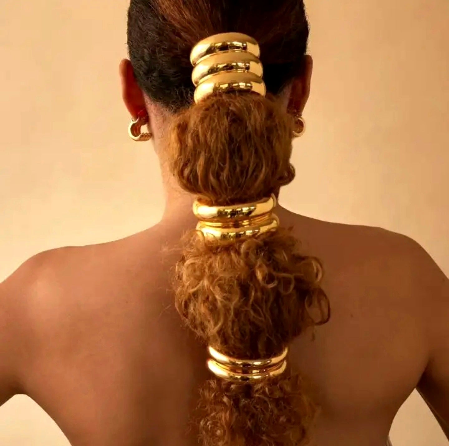 Goddess ponytail hair ties