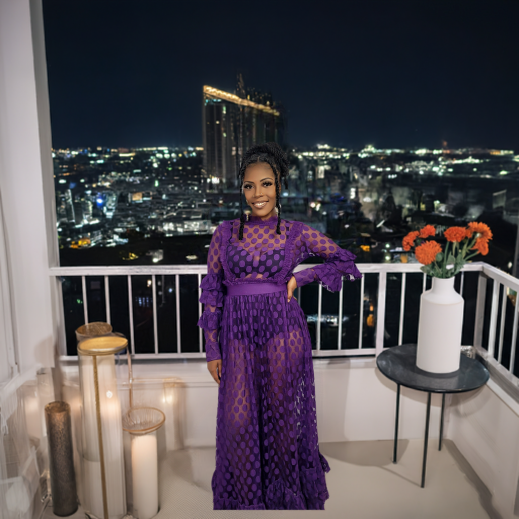 Purple Hazes Lace Dress