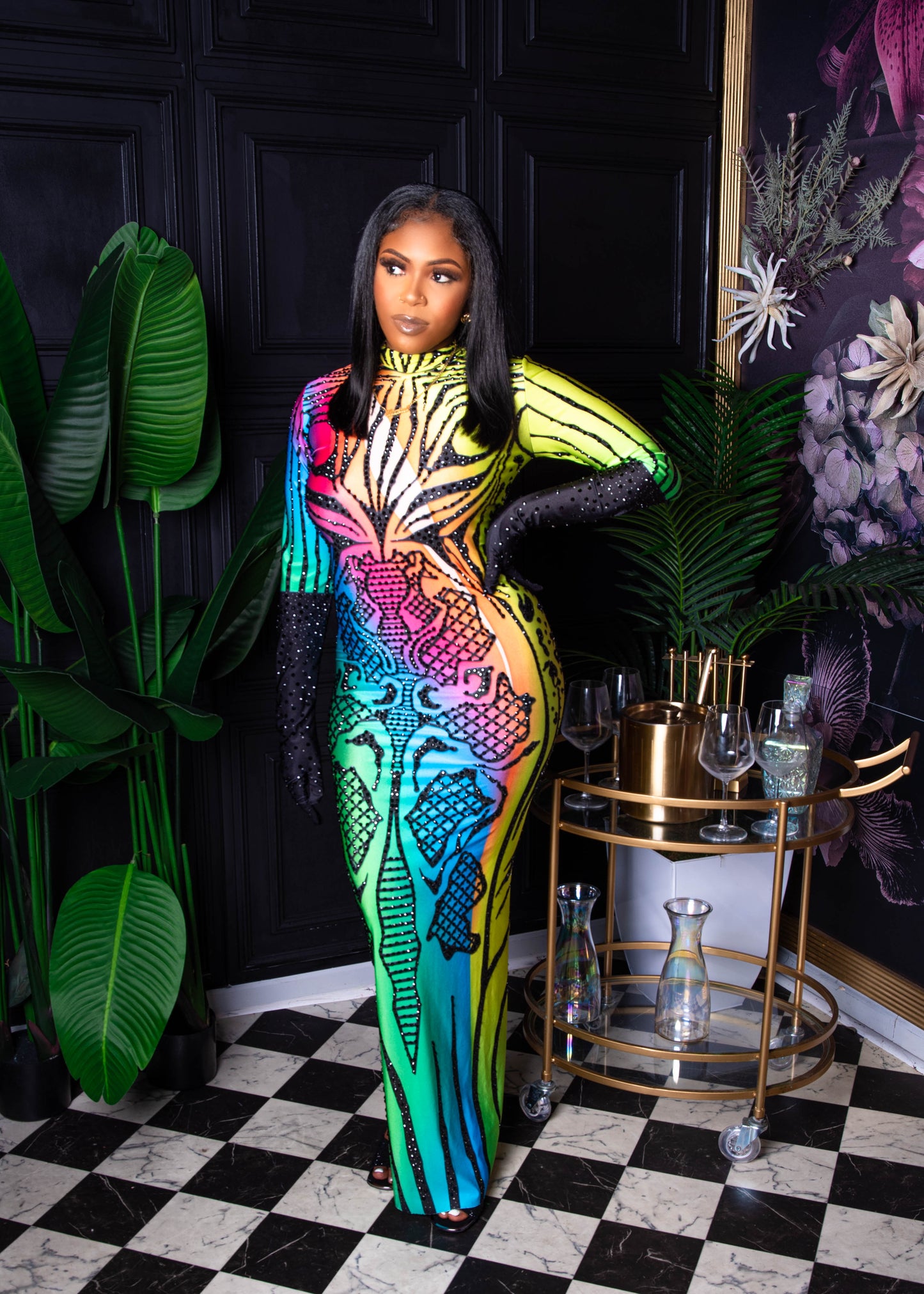 RHINESHONE SAFARI DRESS