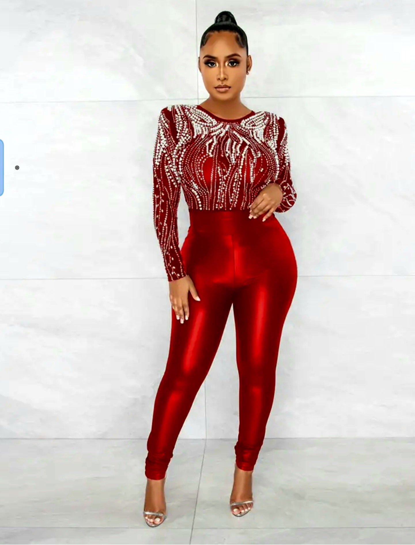 Rhinestone & Pearls Jumpsuit