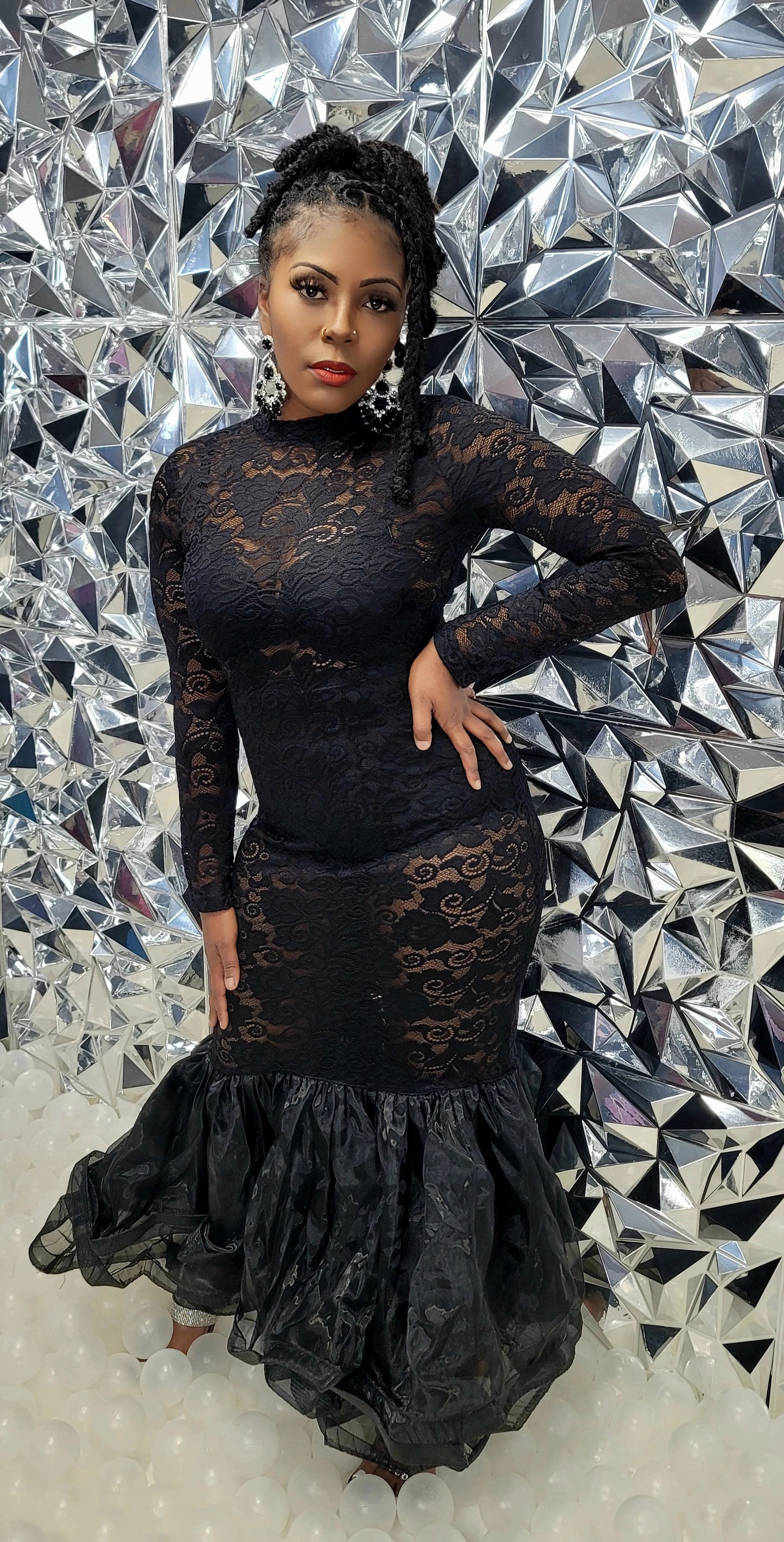 Black Obsession Lace Dress
