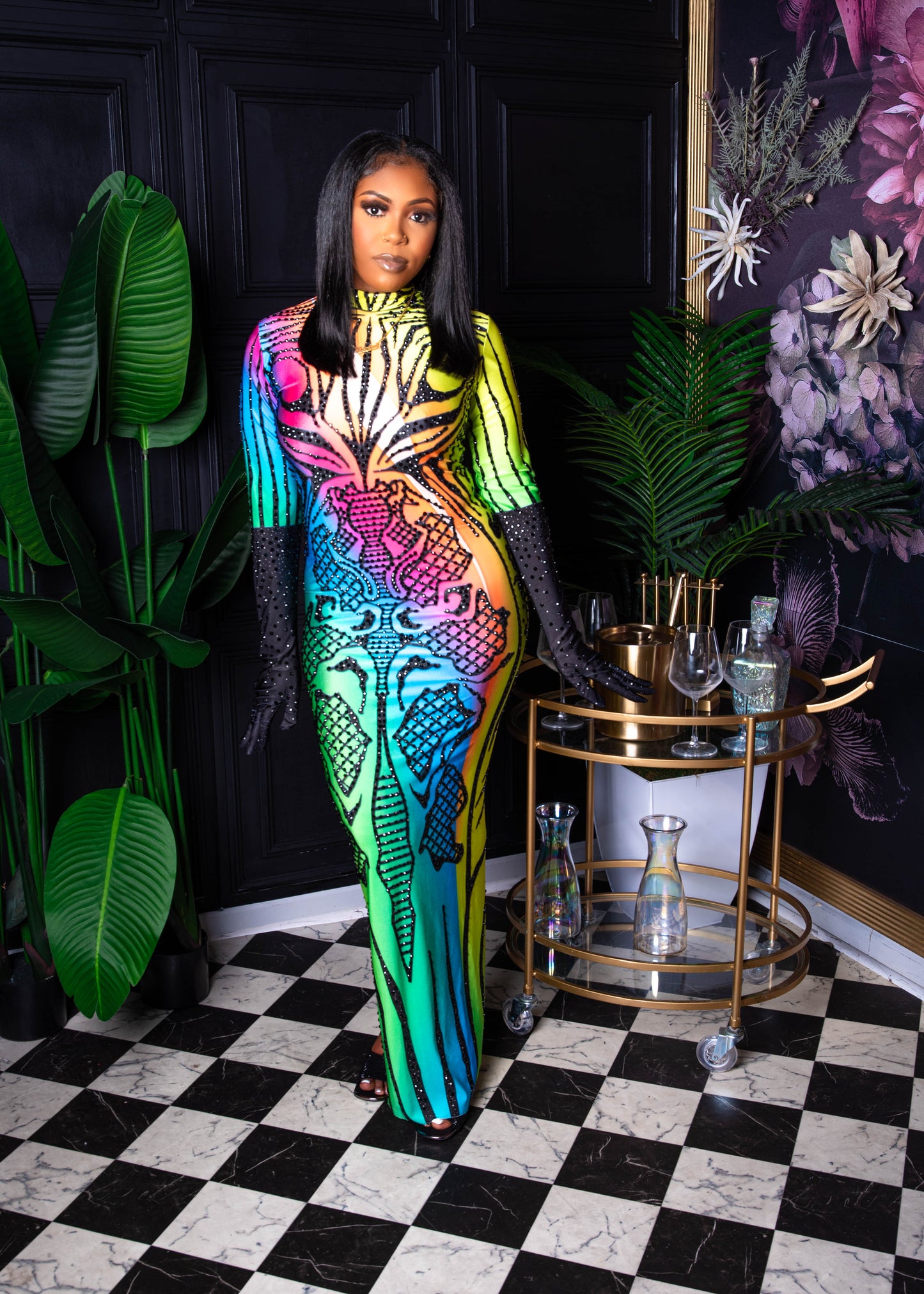 RHINESHONE SAFARI DRESS