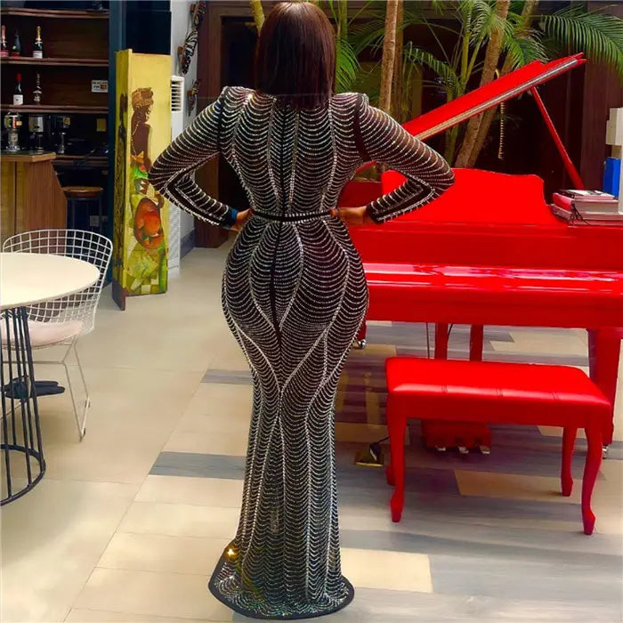 ROMANCE ME RHINESTONE DRESS