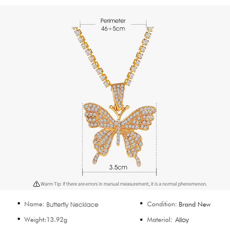 Butterfly choker necklace 2pc