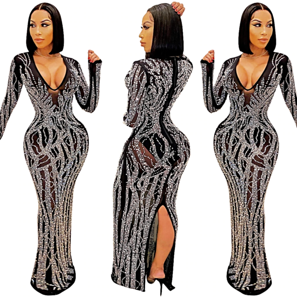 Bold & Beautiful Crystal Gown