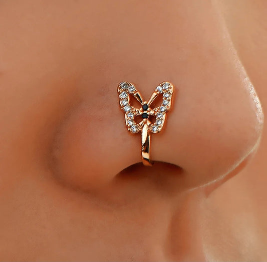 Fly Butterfly Nose Ring